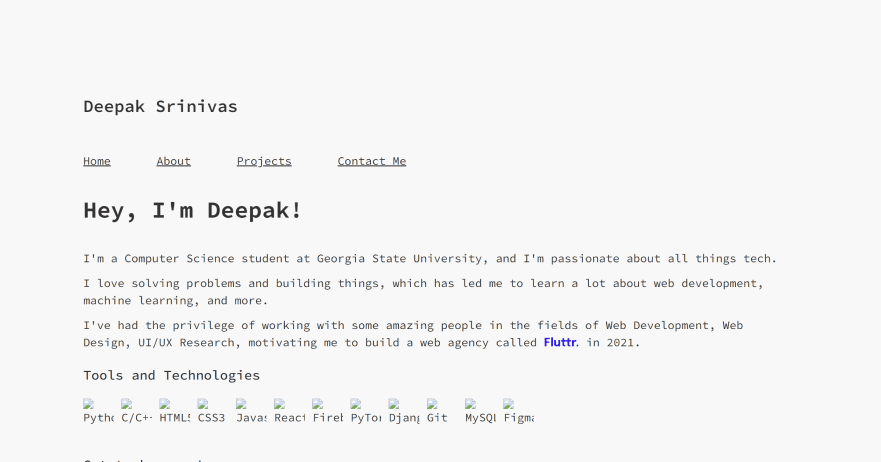 Personal Website V1